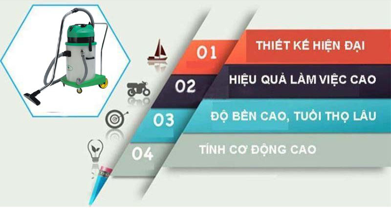 Máy hút bụi công nghiệp Chaobao AC-703J - Hàng chính hãng