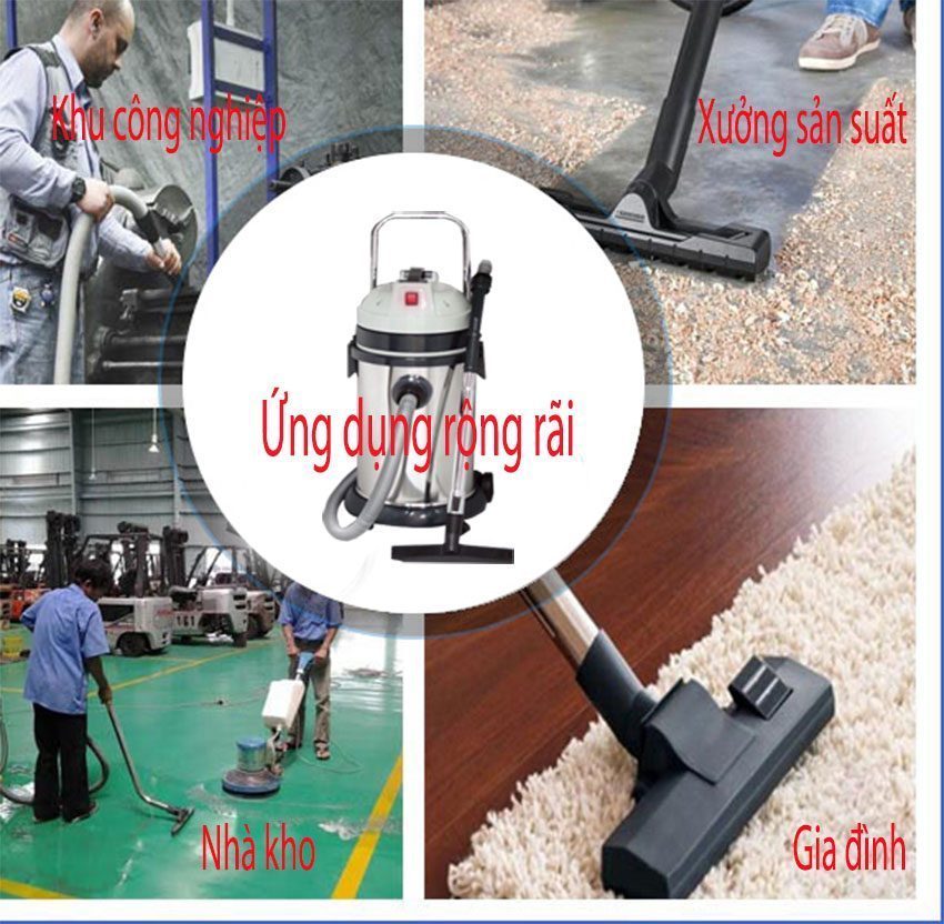 Máy hút bụi công nghiệp ướt và khô Tiross TS9303 - Hàng chính hãng