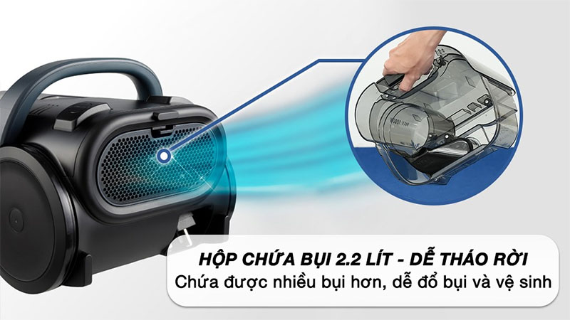 Máy hút bụi dạng hộp Panasonic MC-CL601AN49 - Hàng chính hãng