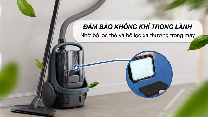 Máy hút bụi dạng hộp Panasonic MC-CL601AN49 - Hàng chính hãng