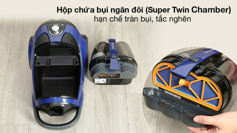 Máy hút bụi dạng hộp Samsung VCC8836V36/XSV - Hàng chính hãng