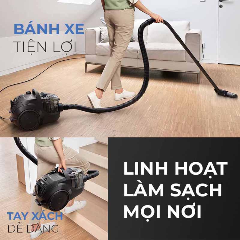 Máy hút bụi dạng hộp Bosch BGS21WX100 - Hàng chính hãng
