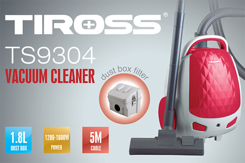 Máy hút bụi gia đình Tiross TS9304 - Hàng chính hãng