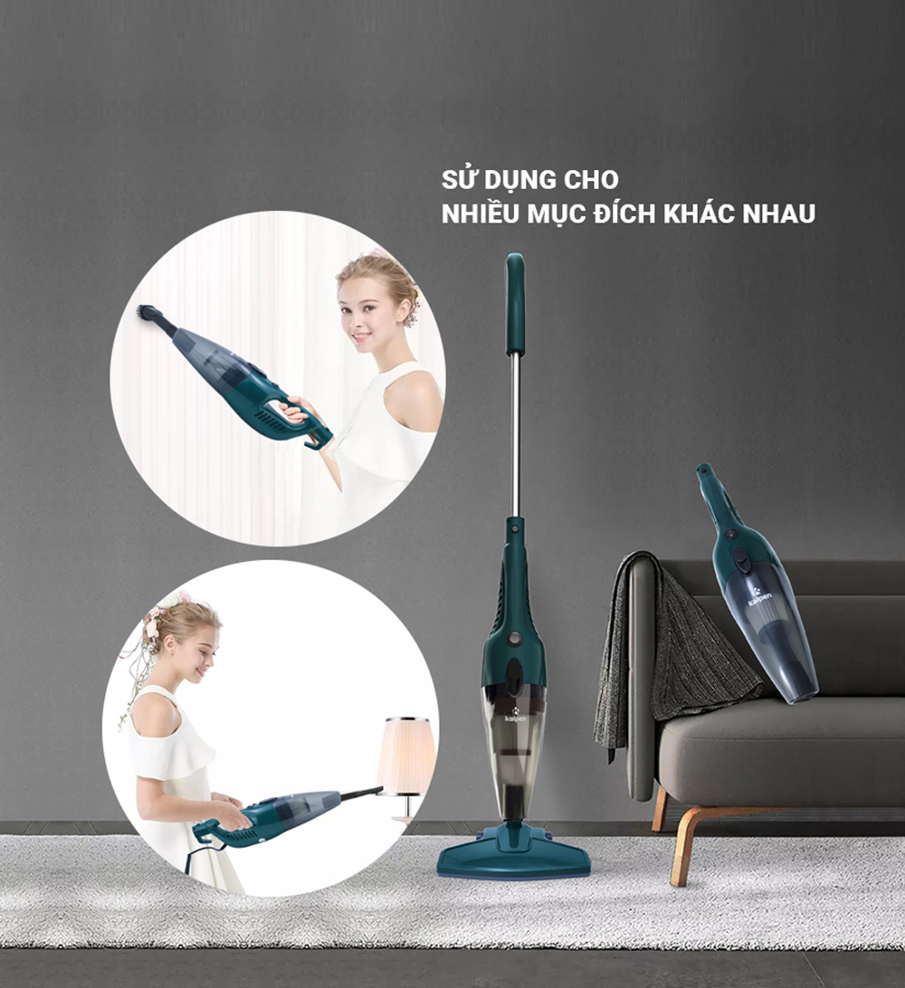 Máy hút bụi cao cấp Kalpen VCK-3903 - Hàng chính hãng