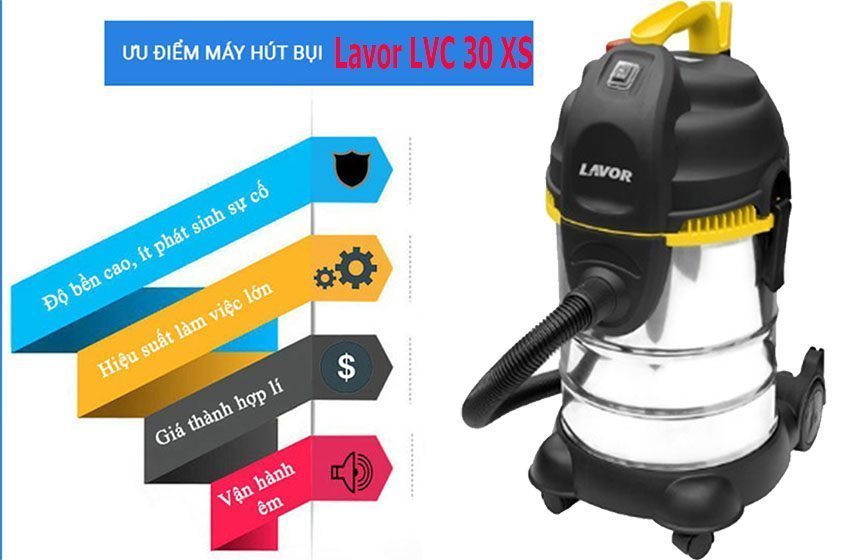 Máy hút bụi công nghiệp Lavor LVC 30 XS - Hàng chính hãng