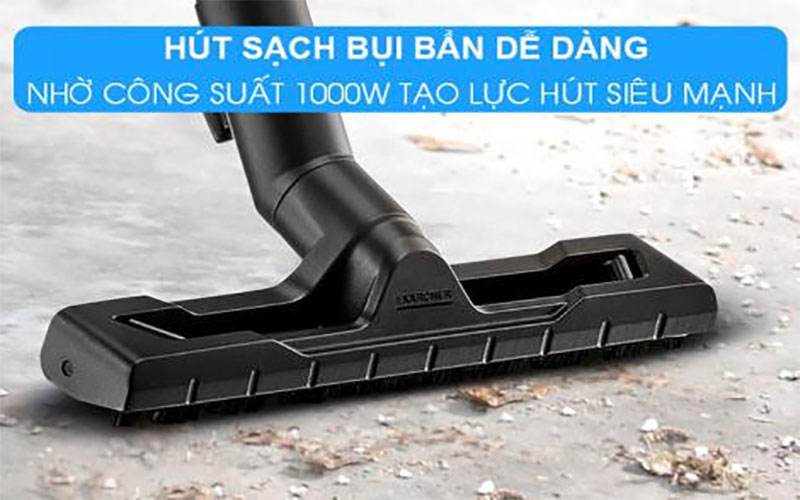 Công suất hút 600-1000W, hút sạch mọi bụi bẩn