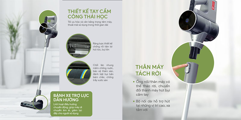 Máy hút bụi không dây BlueStone VCB-8086 - Hàng chính hãng