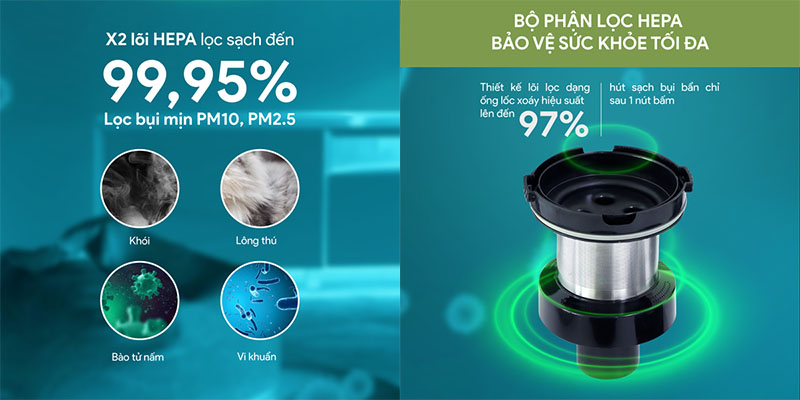 Máy hút bụi không dây BlueStone VCB-8086 - Hàng chính hãng