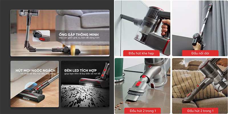 Máy hút bụi không dây Elmich VCE-3927 - Hàng chính hãng