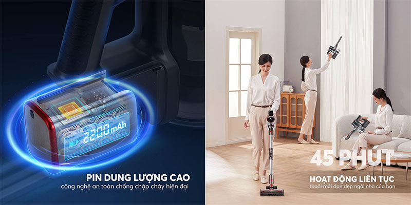 Máy hút bụi không dây Elmich VCE-3927 - Hàng chính hãng