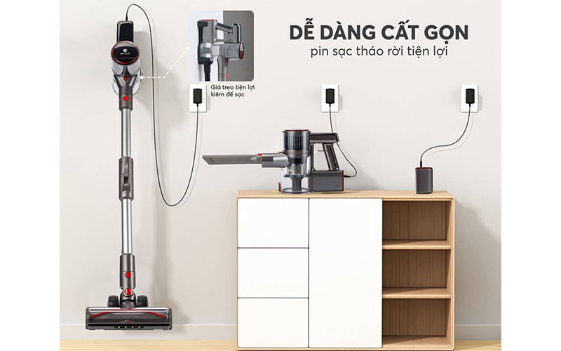 Máy hút bụi không dây Elmich VCE-3927 - Hàng chính hãng