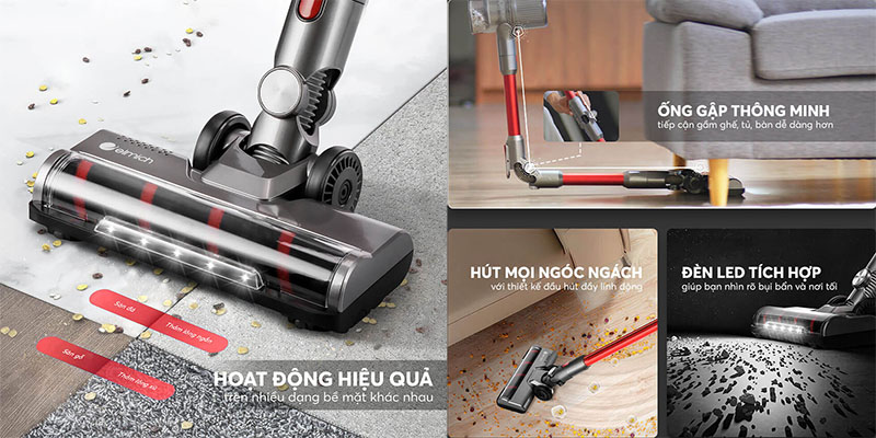 Thiết kế của Máy hút bụi không dây Elmich VCE-3928