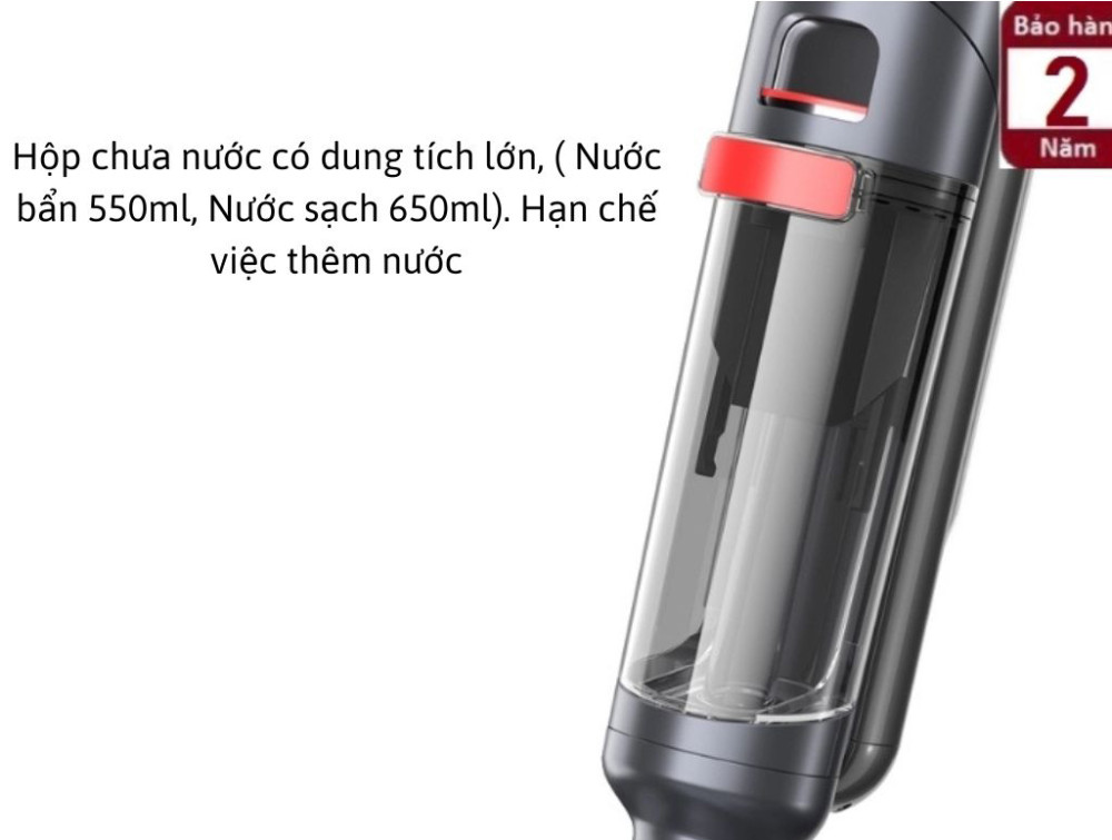 Máy hút bụi lau nhà không dây Homate M250DW - Hàng chính hãng