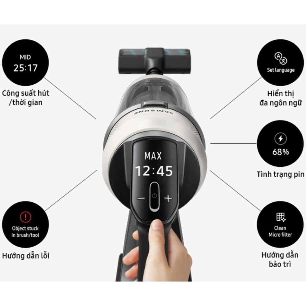 Máy hút bụi không dây Samsung VS80F28DBP/SV - Hàng chính hãng