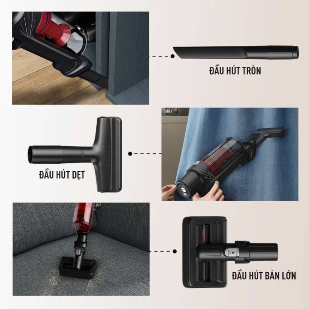 Máy hút bụi không dây Tefal Expert 7.6 TY6A75WO - Hàng chính hãng