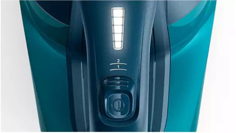 Điều khiển nút gạt ở trên tay cầm với 2 mức công suất