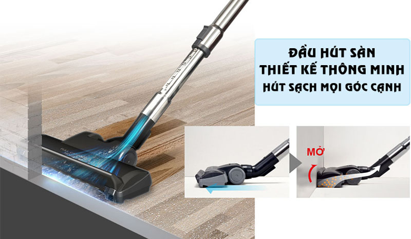 Thiết kế đầu hút của Máy hút bụi cầm tay Panasonic MC-CL789RN49