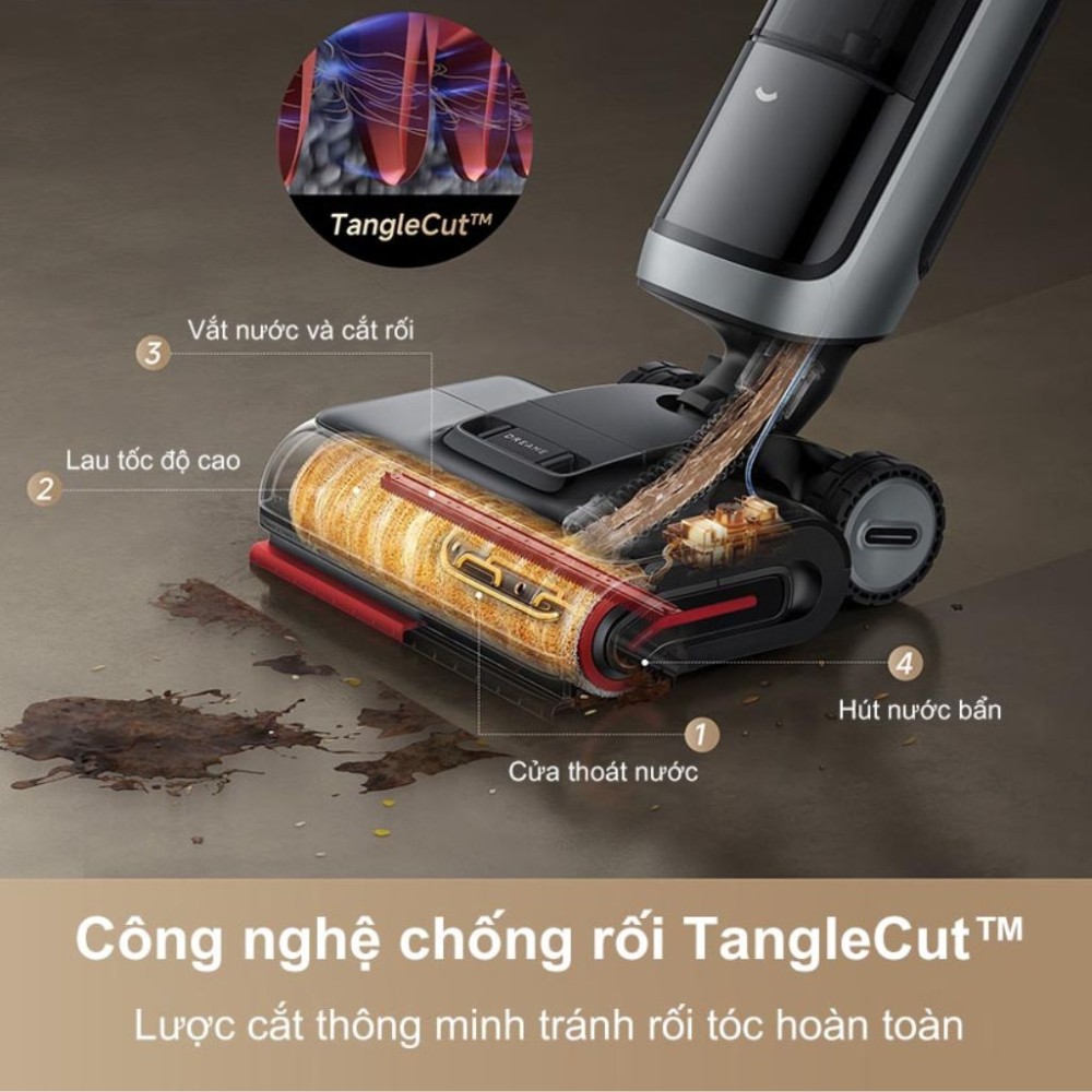 Máy hút bụi lau nhà Dreame H15 Pro Heat - Hàng chính hãng