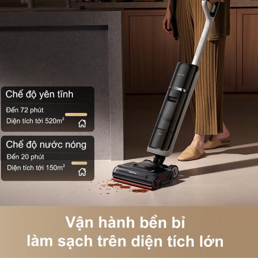 Máy hút bụi lau nhà Dreame H15 Pro Heat - Hàng chính hãng