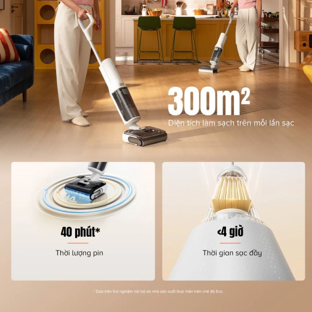 Máy hút bụi lau nhà cầm tay Roborock F25 RT - Hàng chính hãng