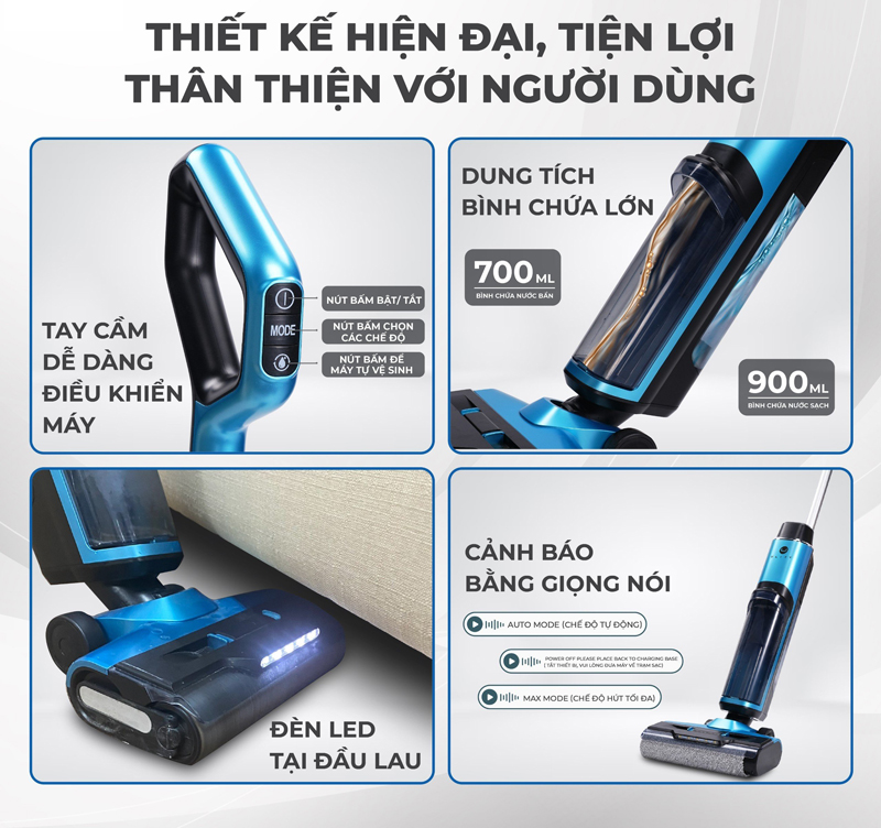 Thiết kế hiện đại, thông minh, dễ dàng sử dụng