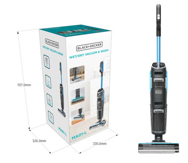 Máy hút bụi lau sàn không dây Black&Decker BXUVXA04