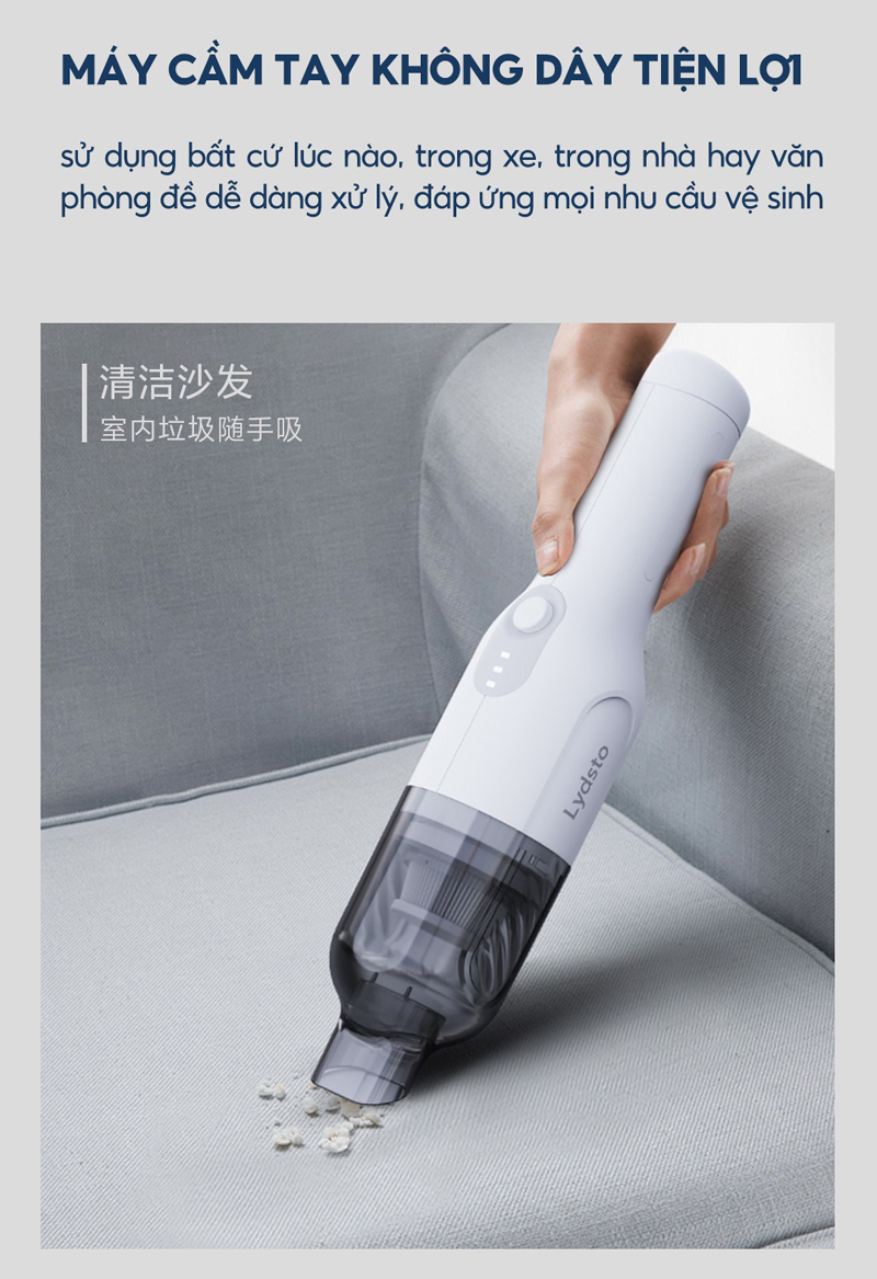 Máy hút bụi cầm tay không dây Lydsto H5 (YM-SCXCH801) - Hàng chính hãng