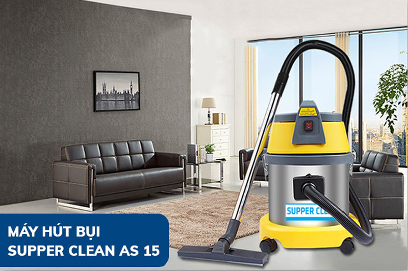 Máy hút bụi công nghiệp Supper Clean AS15 - Hàng chính hãng