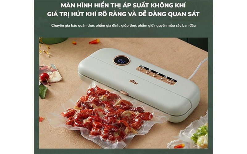 Màn hình hiển thị của Máy hút chân không Bear SB-CK95W