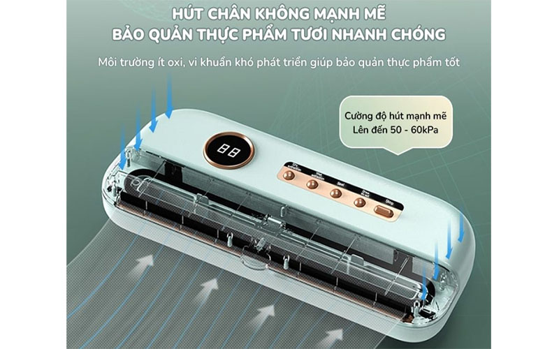 Lực hút chân không của Máy hút chân không Bear SB-CK95W