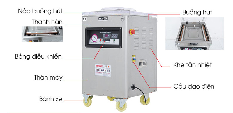 Máy hút chân không NewSun DZ400/2E - Hàng chính hãng
