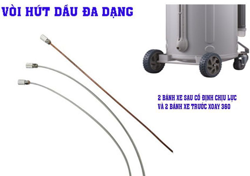 Máy hút dầu thải ô tô khí nén HPMM HD-2197 - Hàng chính hãng