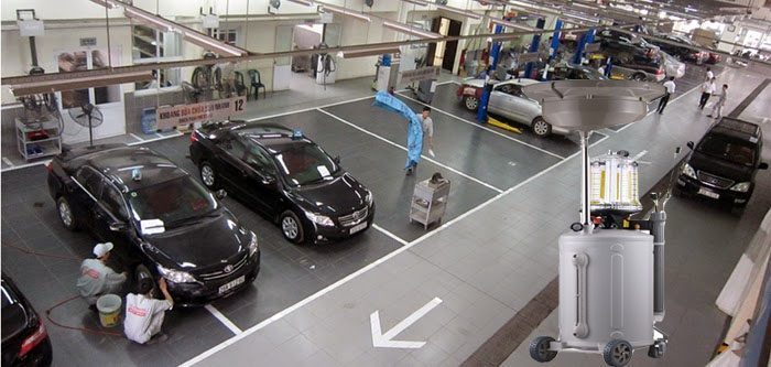 Máy hút dầu thải ô tô khí nén HPMM HD-2197 - Hàng chính hãng