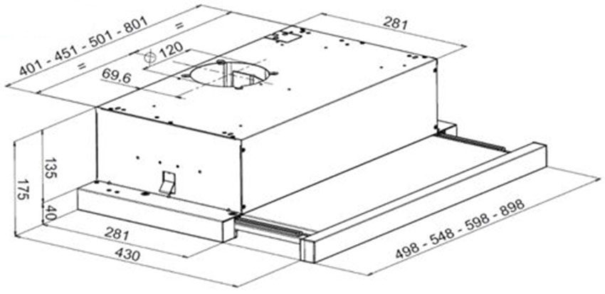 Máy hút khói Candy CBT6240W - Hàng chính hãng
