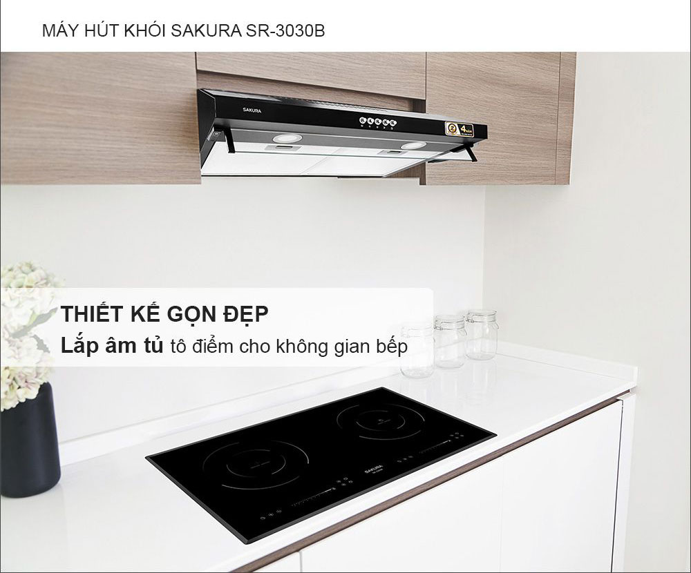 Máy hút khói Sakura SR-3030B - Hàng chính hãng