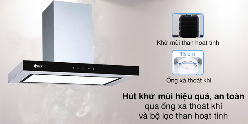 Máy hút khói khử mùi Arber AB-900RB - Hàng chính hãng