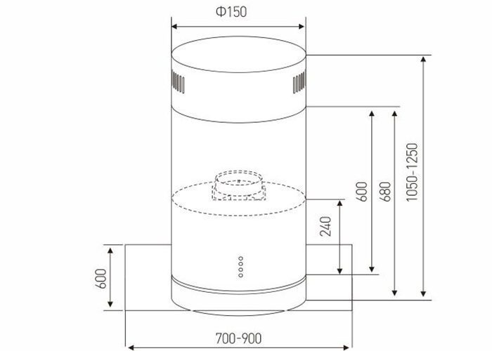 Máy hút khói khử mùi Arber AB-900S - Hàng chính hãng