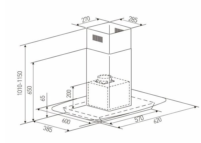 Máy hút khói khử mùi Arber AB-900Y - Hàng chính hãng