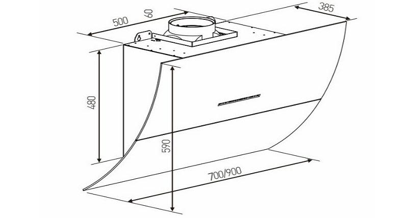 Máy hút khói khử mùi Arber AB9901 - Hàng chính hãng