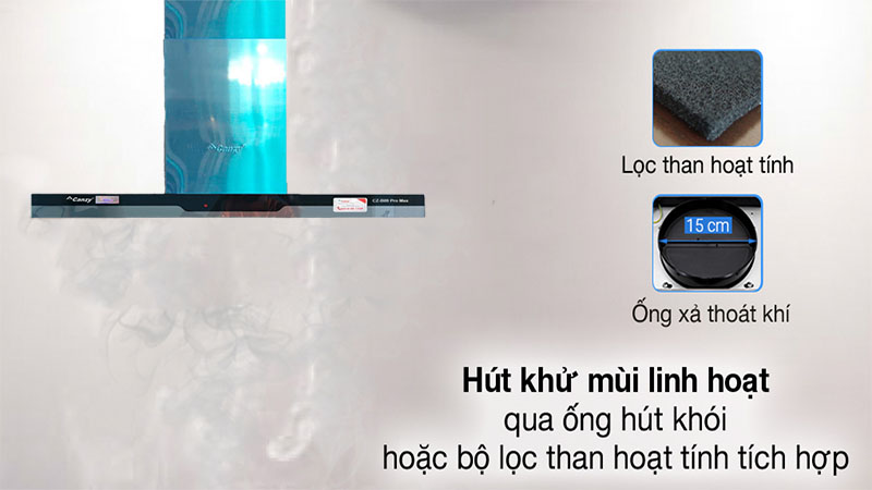 Máy hút khói khử mùi Canzy CZ-B09 Promax - Hàng chính hãng