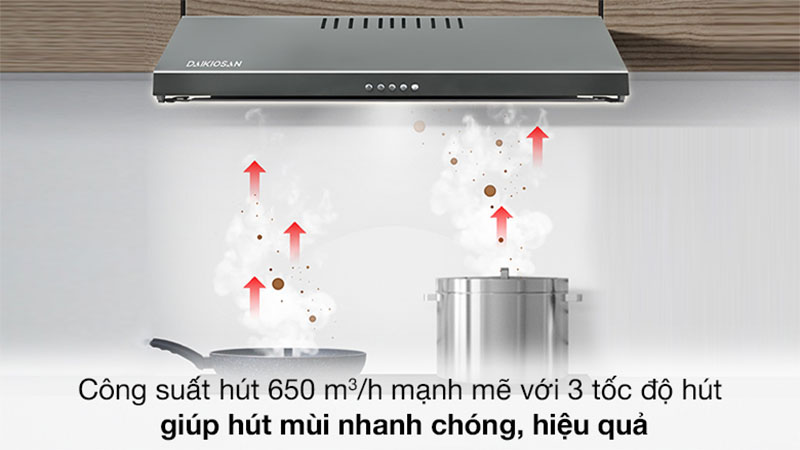 Máy hút khói khử mùi Daikiosan DKH-000007 - Hàng chính hãng