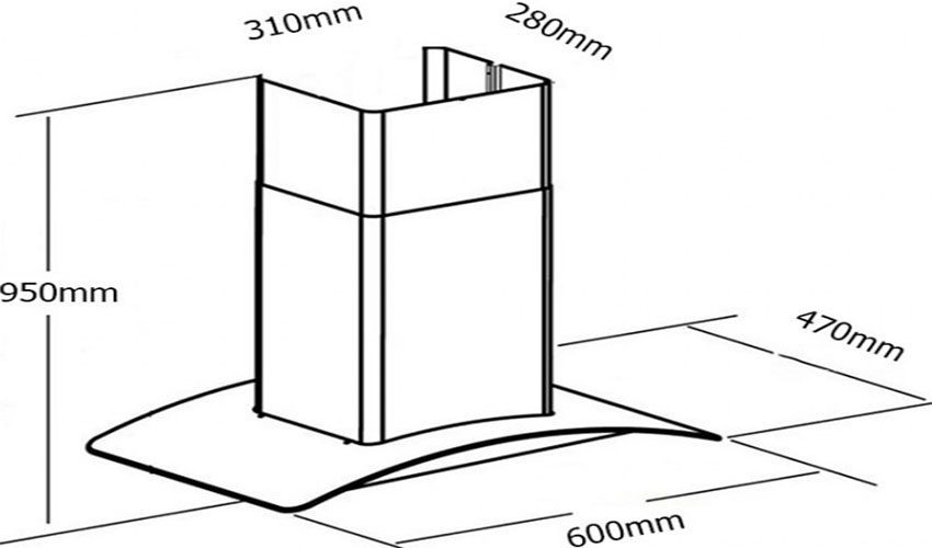 Máy hút mùi gắn tường Grasso GS-36I-600 - Hàng chính hãng
