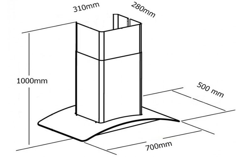 Máy hút khói khử mùi Grasso GS6-700 - Hàng chính hãng