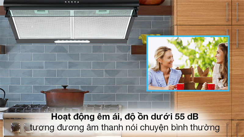 Độ ồn của Máy hút khói khử mùi Makano MKH-000006