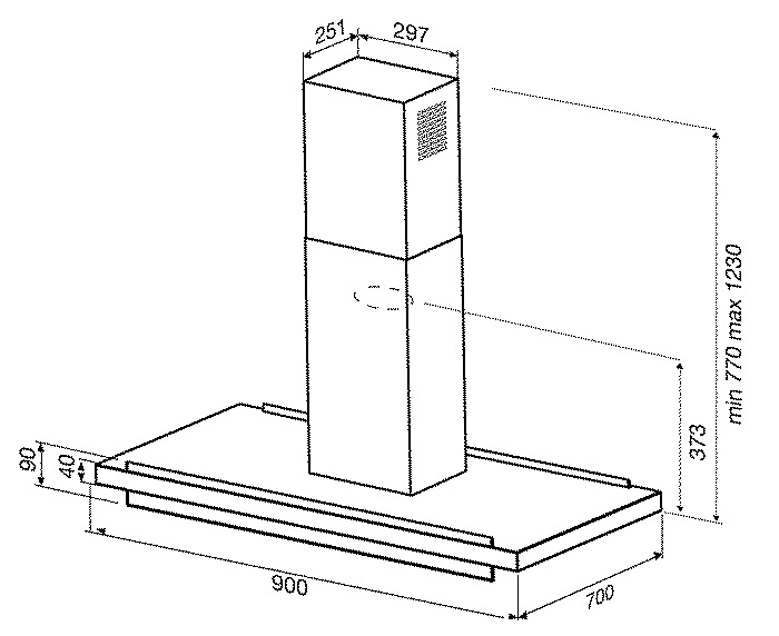 Máy hút khói khử mùi Malloca JOINT-I900A