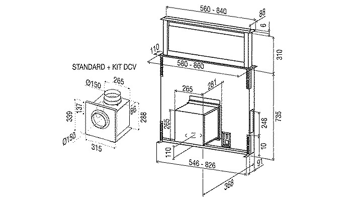 Máy hút mùi Malloca LIFT-K6008 - Hàng chính hãng