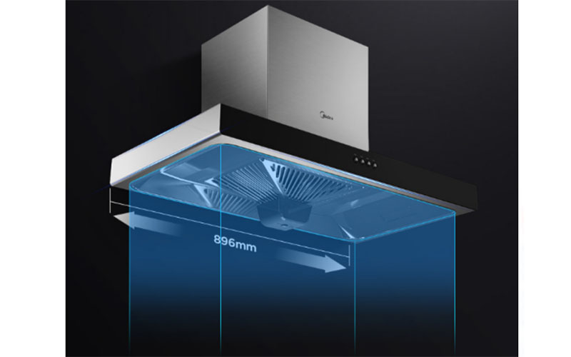 Máy hút khói khử mùi Midea CXW-220-B81 - Hàng chính hãng