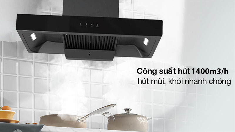 Máy hút khói khử mùi Midea CXW-220-B82 - Hàng chính hãng