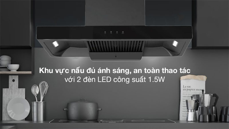 Máy hút khói khử mùi Midea CXW-220-B82 - Hàng chính hãng