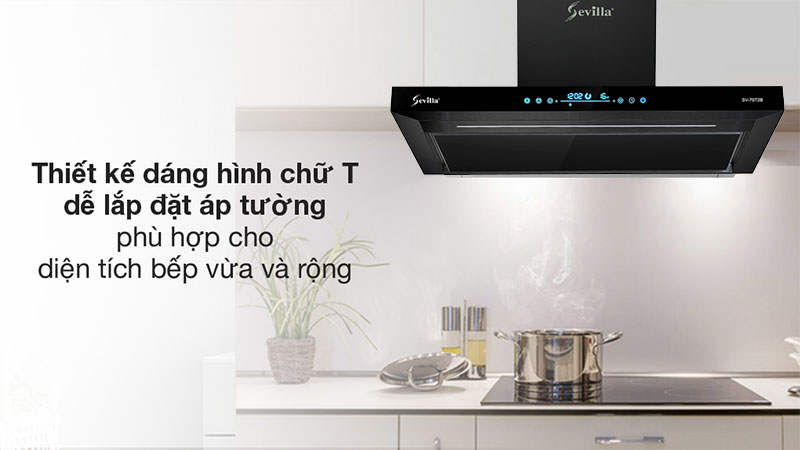 Thiết kế của Máy hút khói khử mùi Sevilla SV-70T2B
